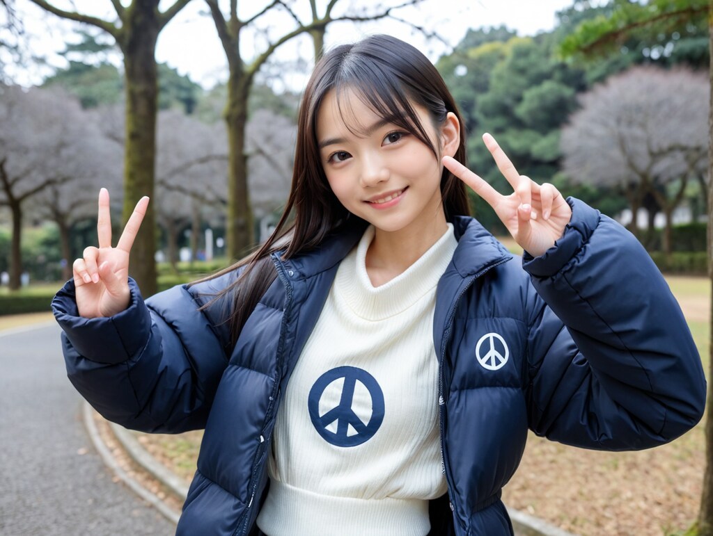 ピース(*´ω｀*)ｖ