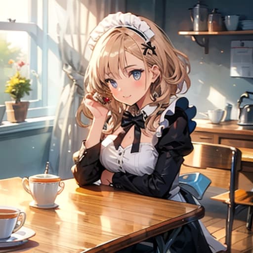 主人が家を出たあとの休憩時間 | の人気AIイラスト・グラビア