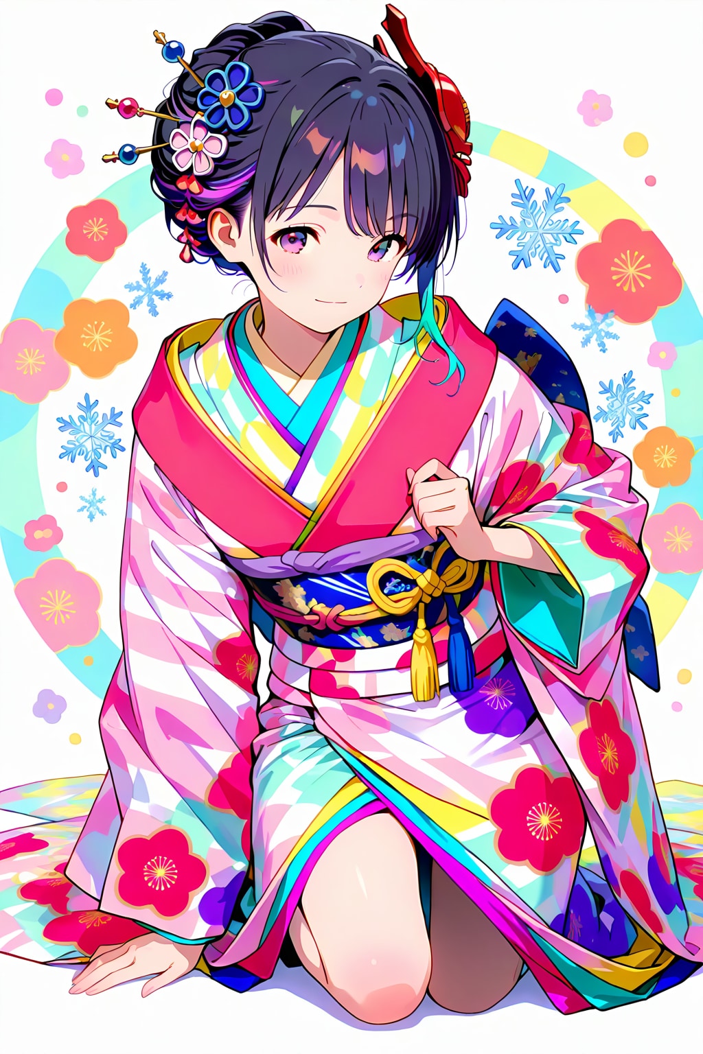 晴れ着(HARPY)(6) | の人気AIイラスト・グラビア