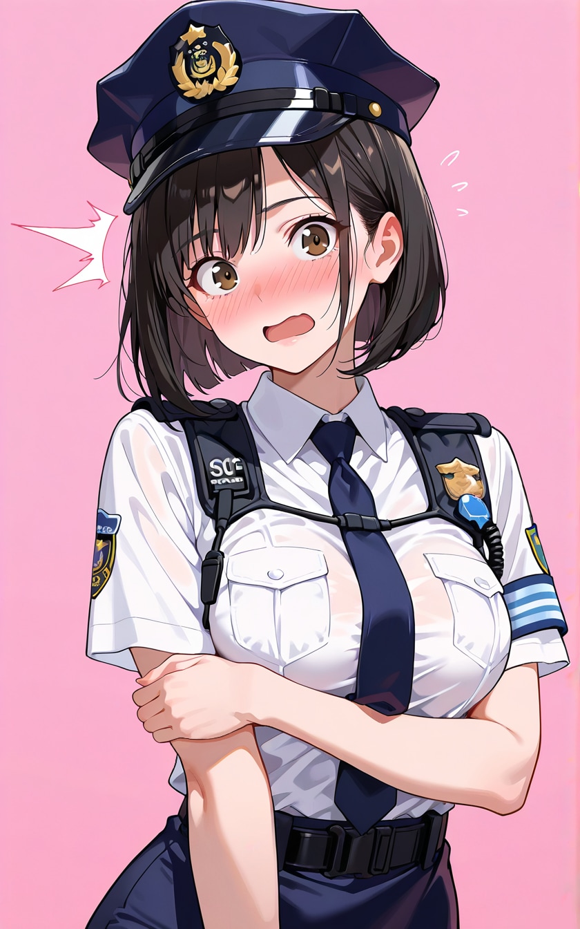 照れる澄衣ポリス