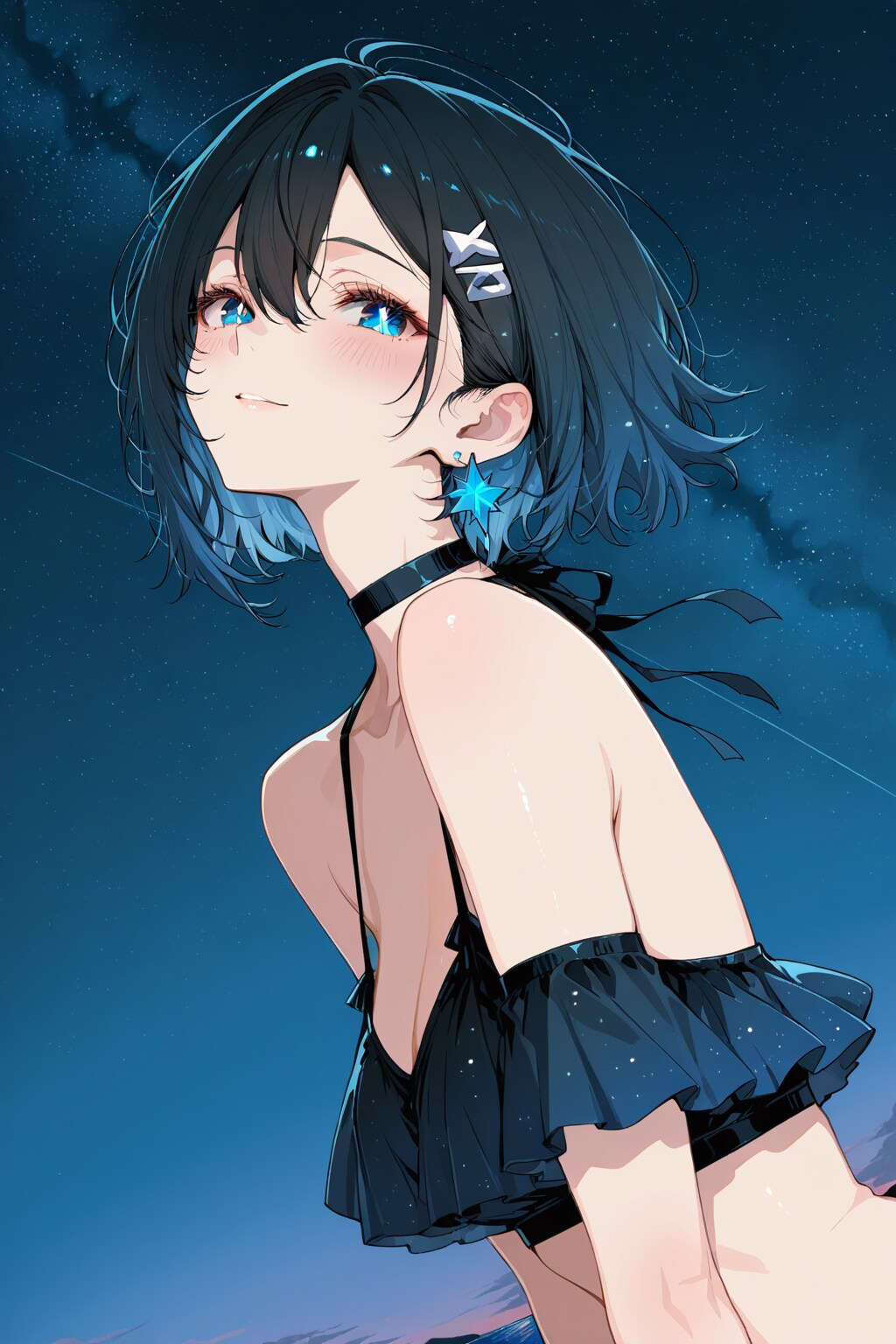 リゾート地の夜空