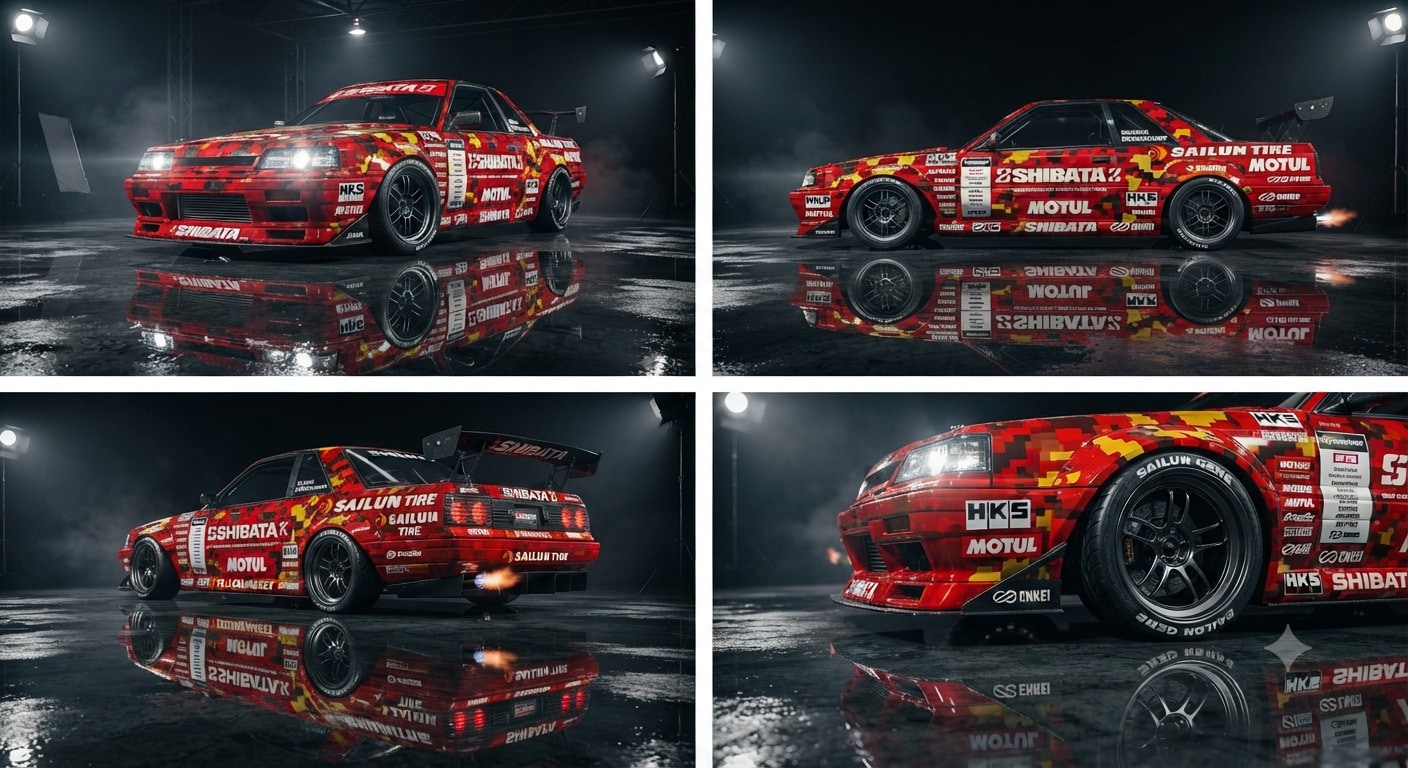 シバタイヤR31スカイラインのドリ車 | の人気AIイラスト・グラビア