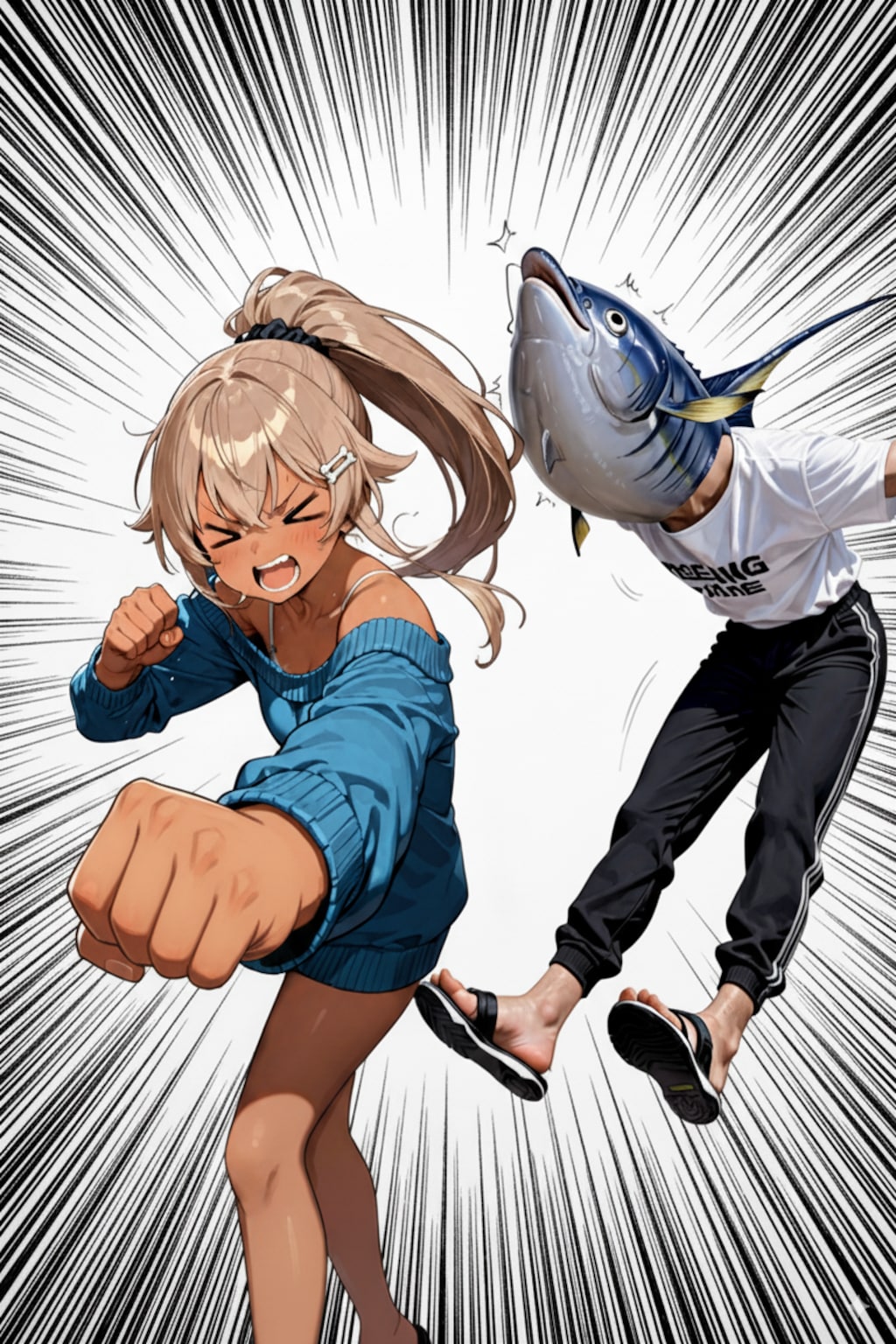 [がぞうどうぞ]本当のおにくちゃんは…（２枚目が真実）