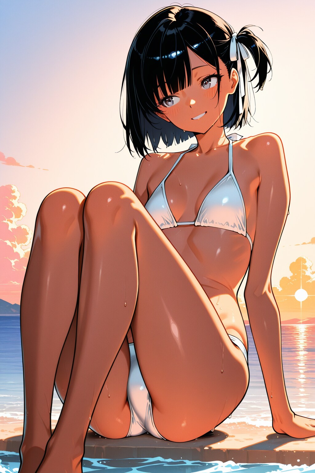 海辺の少女