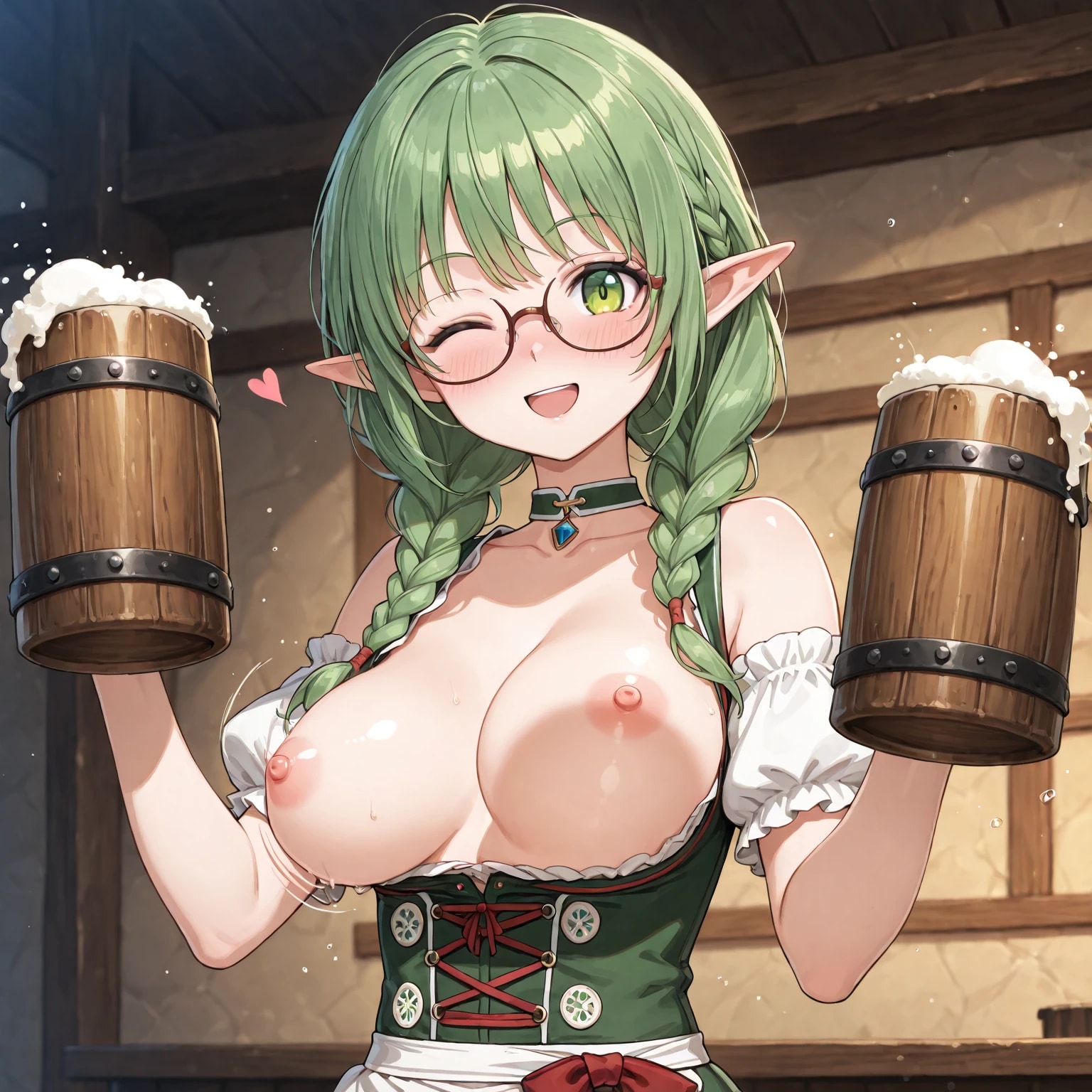 おっぱいエルフと乾杯！