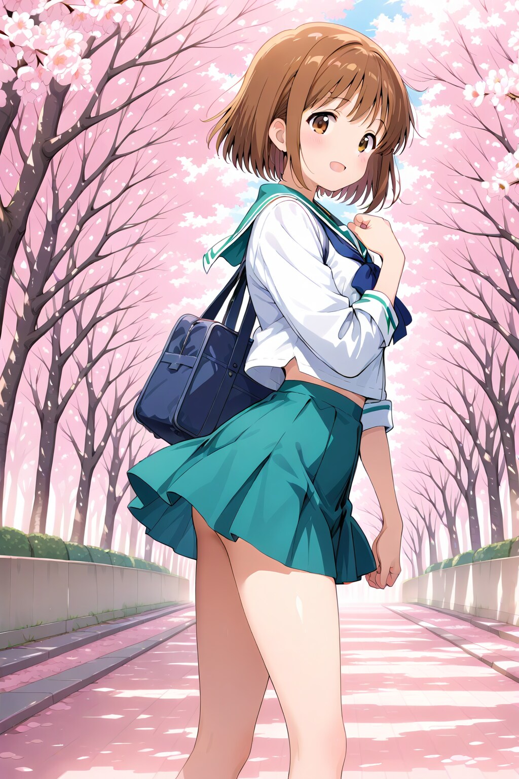 入学式に向かいます | の人気AIイラスト・グラビア