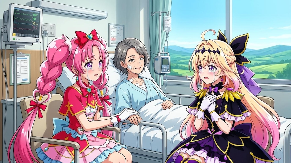二人のプリキュア、大動脈解離罹患者に泣きながら慰める