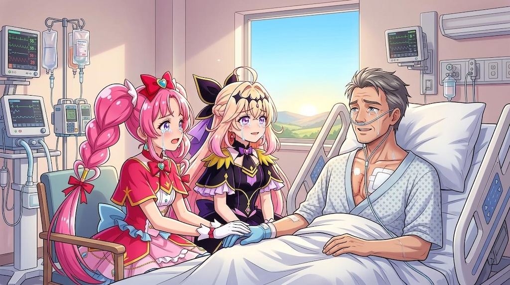 二人のプリキュア、大動脈解離罹患者に泣きながら慰める