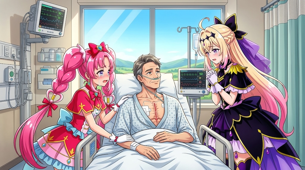 二人のプリキュア、大動脈解離罹患者に泣きながら慰める