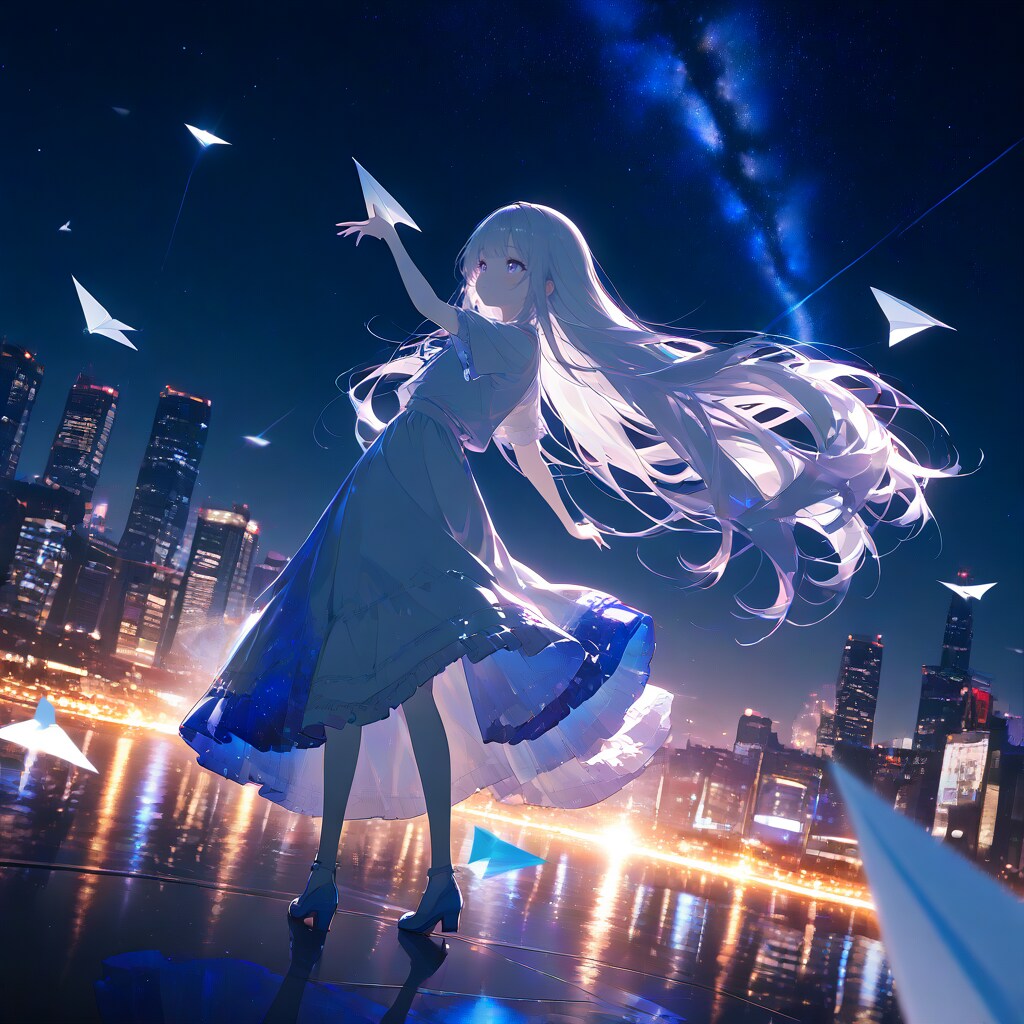 Paper Wishes / 夜に放ったもの | の人気AIイラスト・グラビア