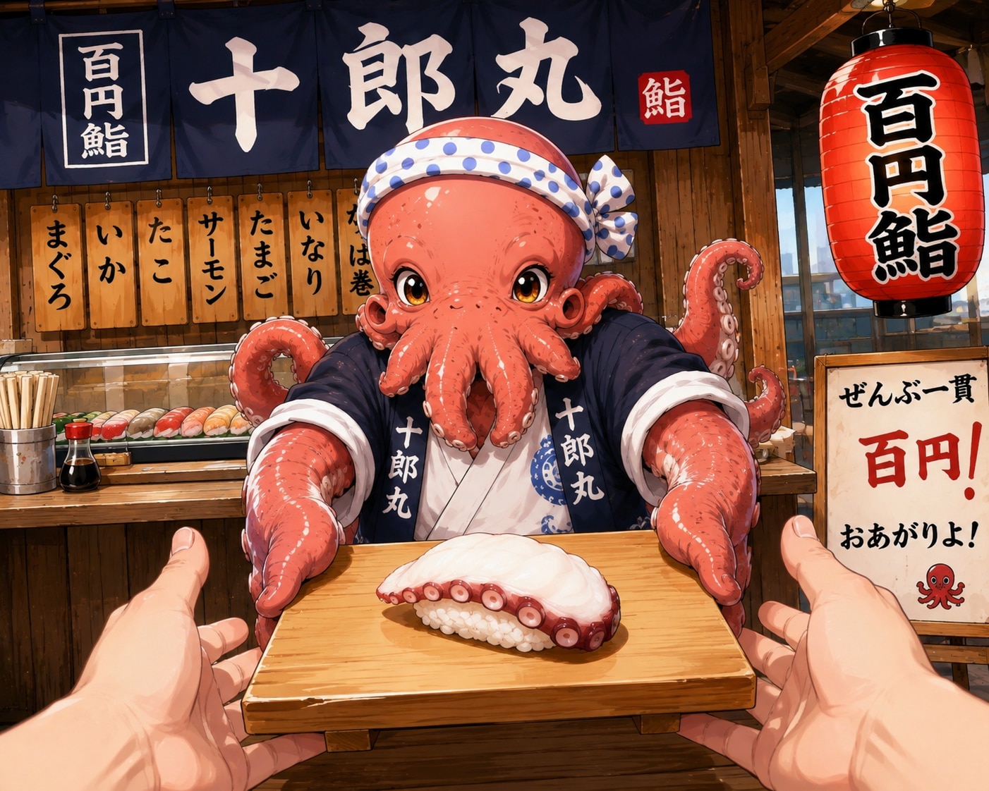 新鮮なたこのお鮨 | の人気AIイラスト・グラビア