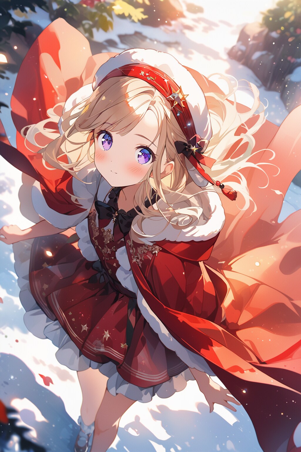 見上げる赤 | の人気AIイラスト・グラビア