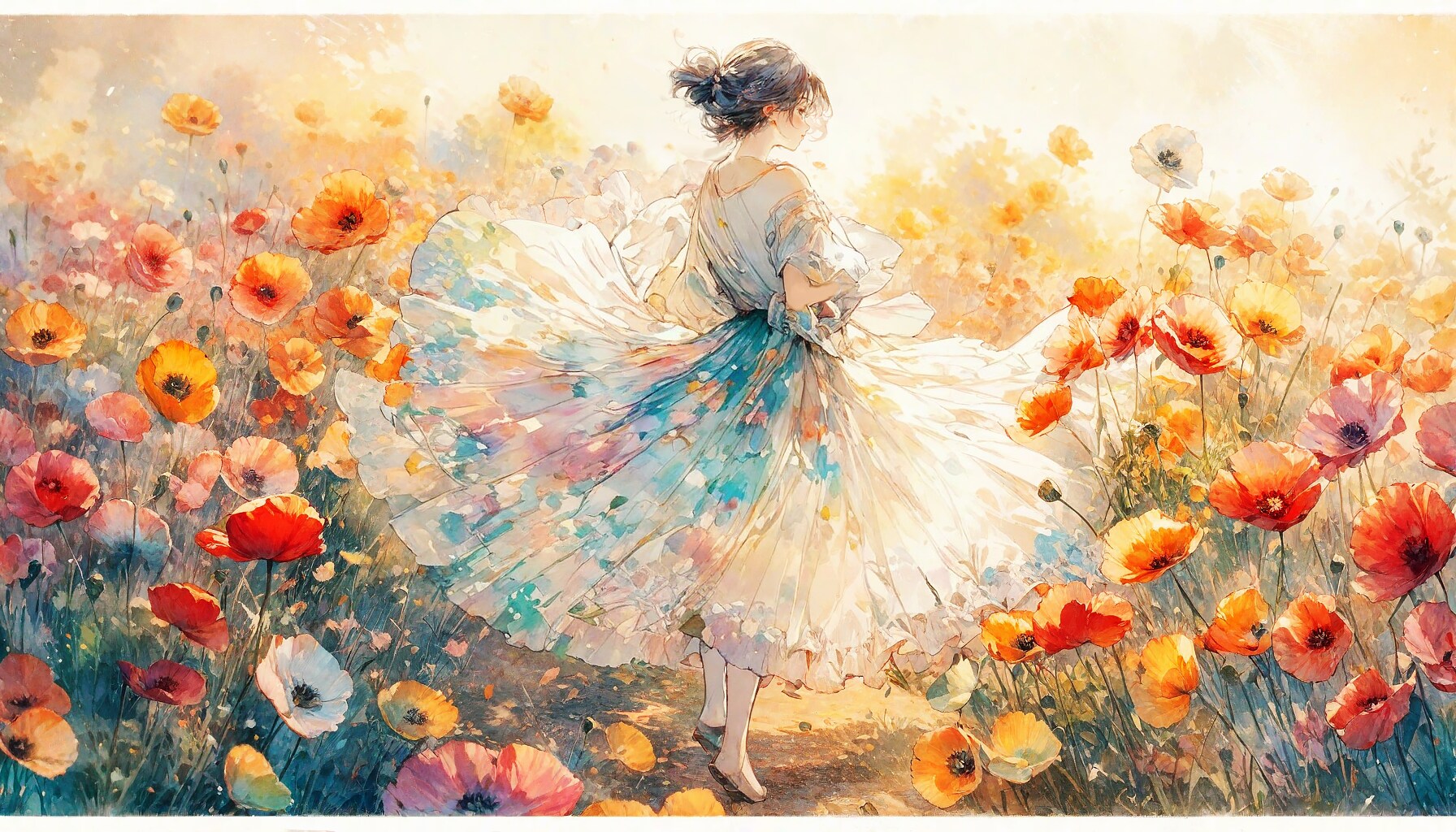 花と少女87 | の人気AIイラスト・グラビア