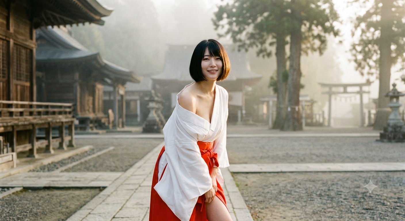 巫女さんが⁈