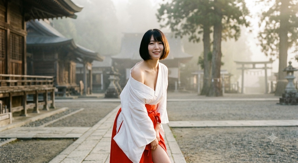 巫女さんが⁈