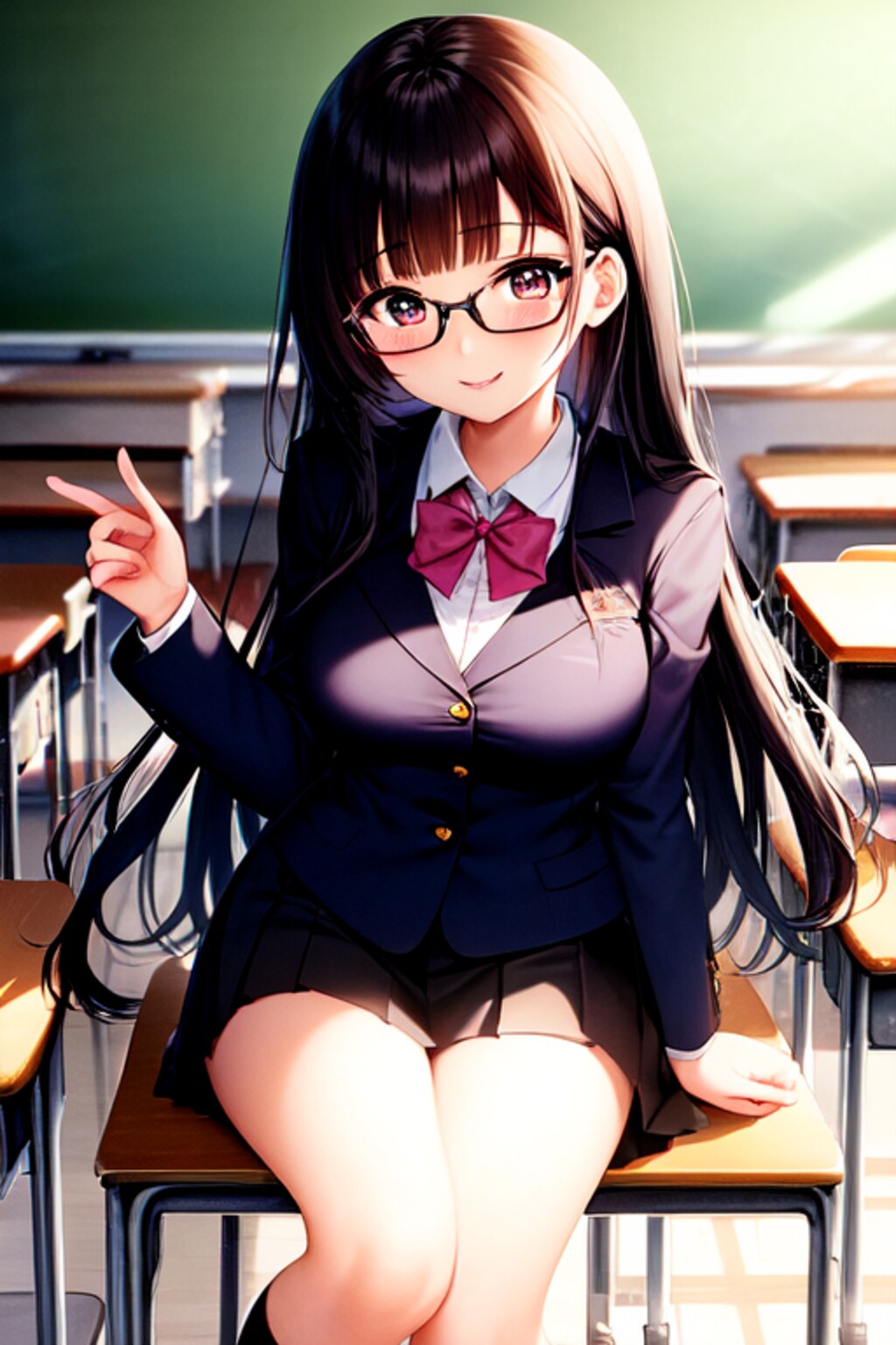 クラス委員長風JK