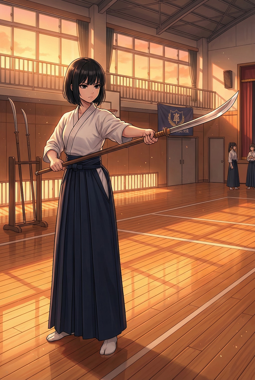 薙刀部の女の子