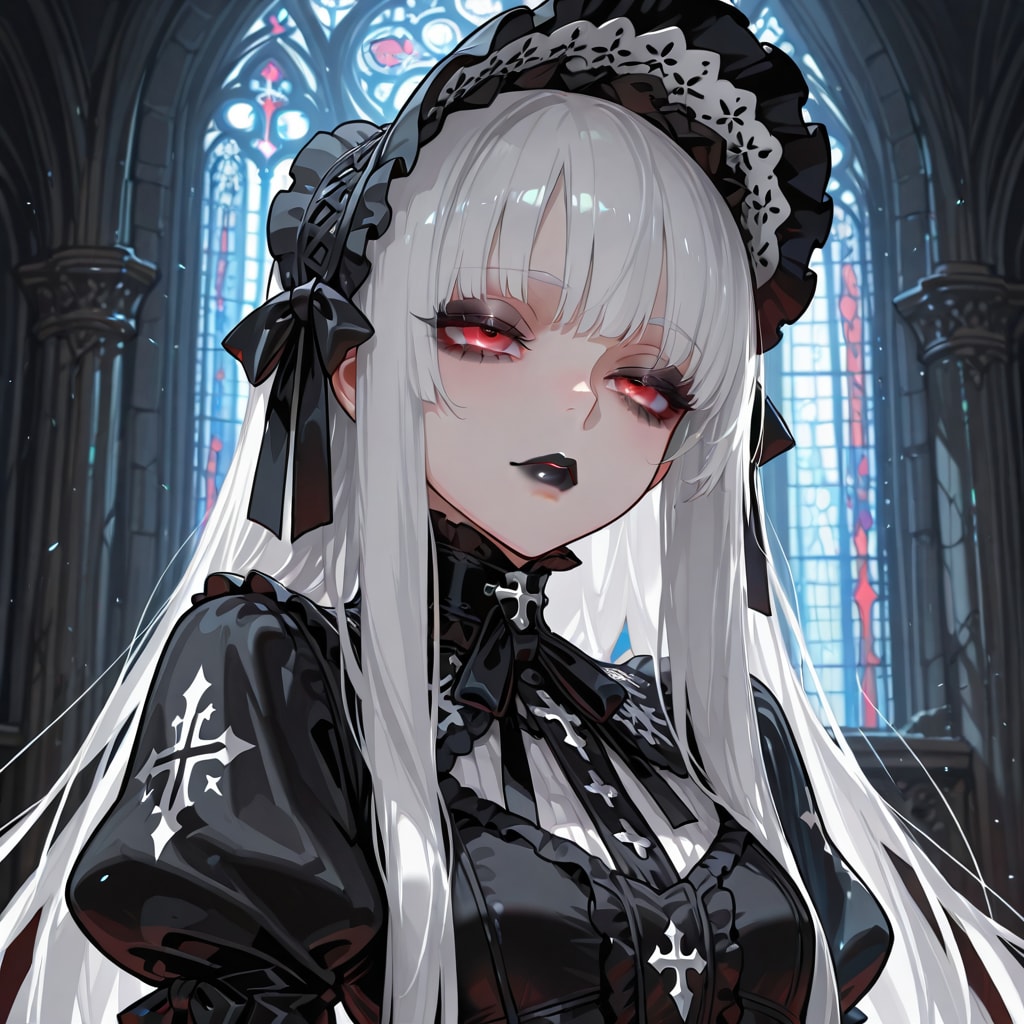 Black lipstick | の人気AIイラスト・グラビア