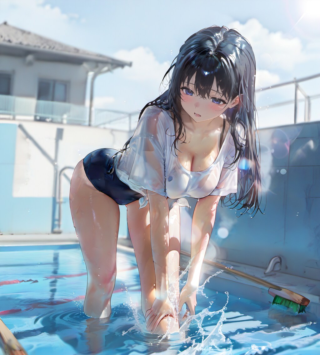 水のないプール