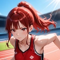 火曜日担当　赤髪スポーツ少女 3枚目