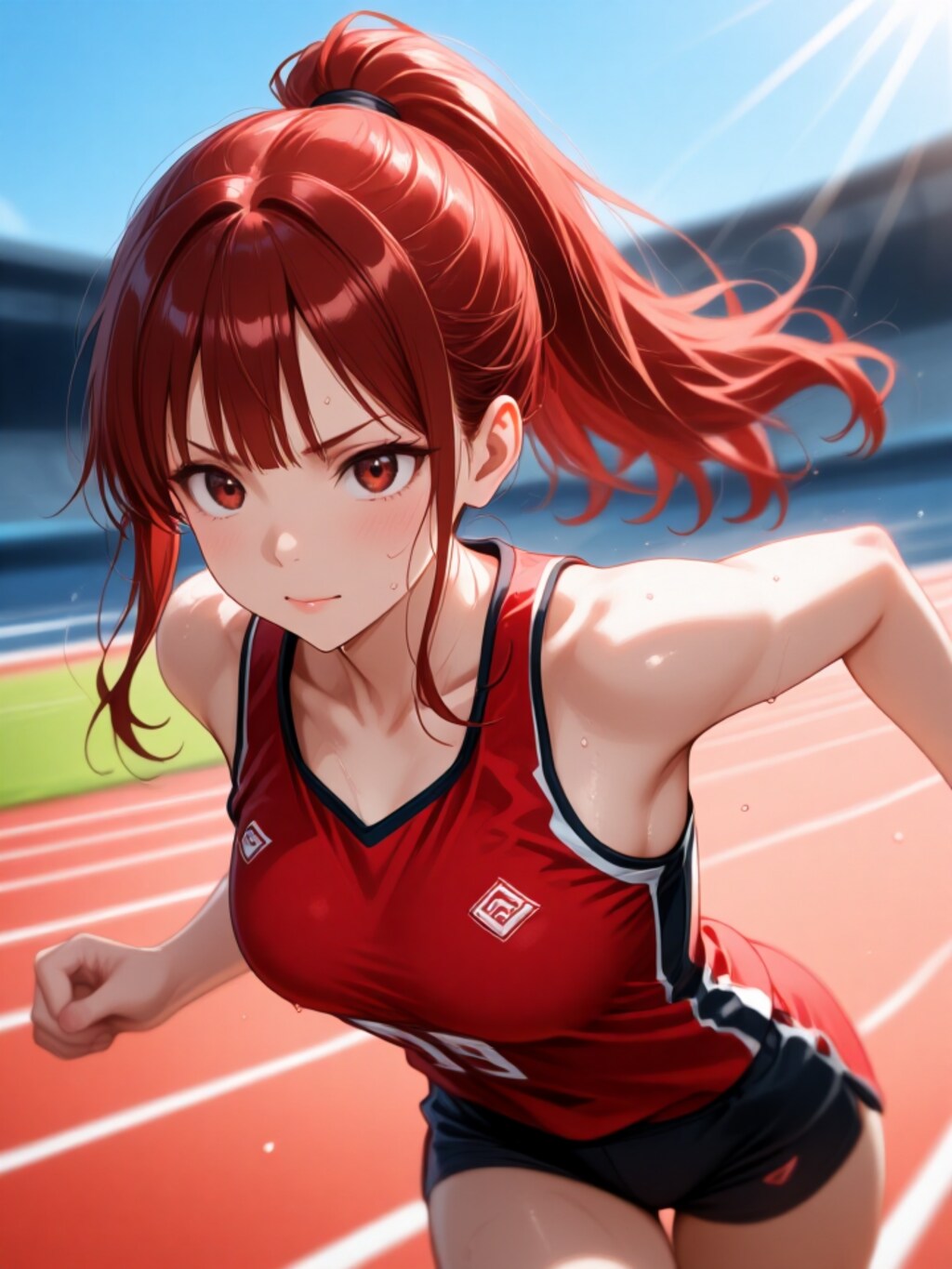 火曜日担当　赤髪スポーツ少女