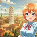 アニメキャラとピサの斜塔 3枚目