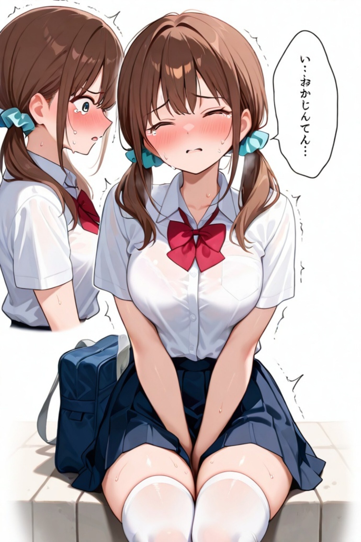 我慢…