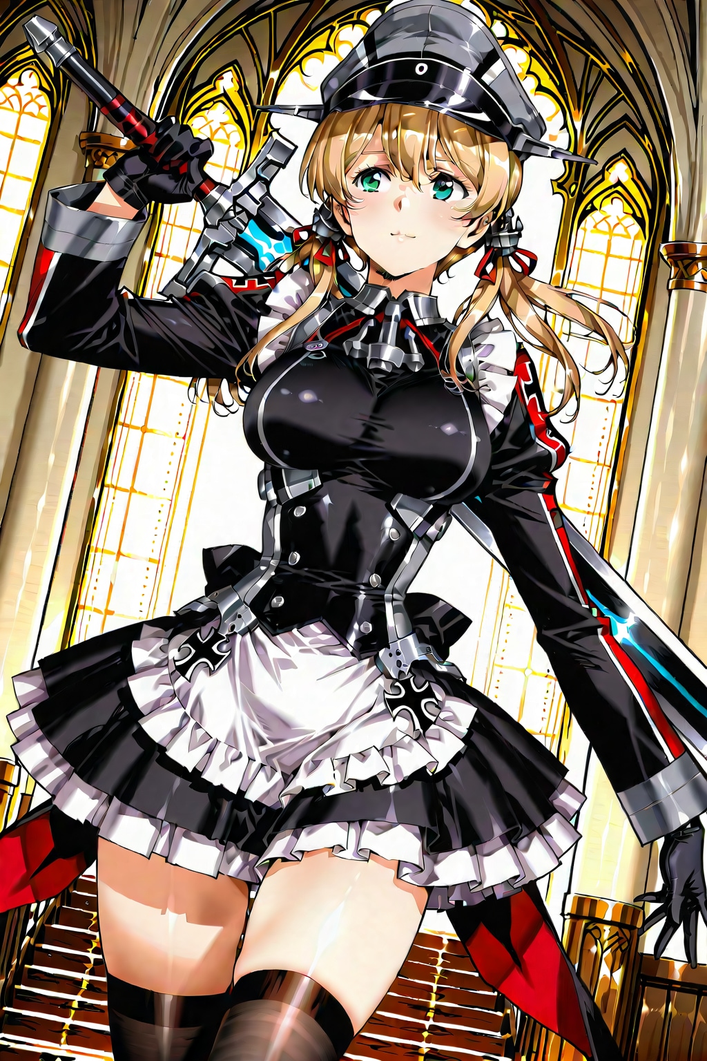 ゴスロリメイド大剣使いオイゲンちゃん