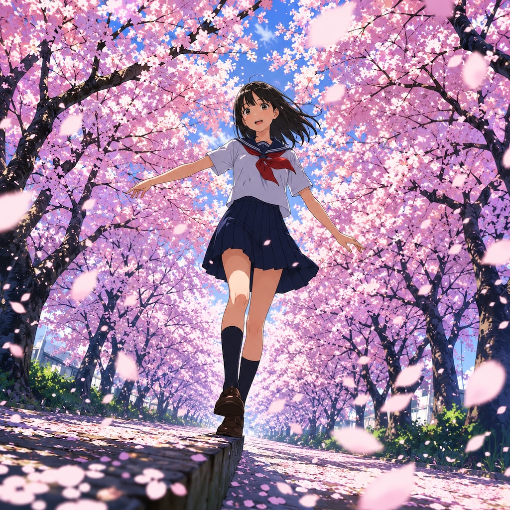 桜のトンネル