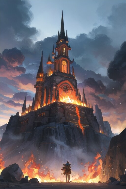 火吹き山再び | の人気AIイラスト・グラビア