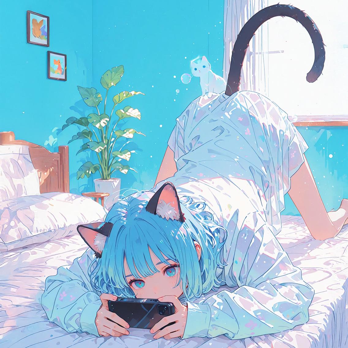 『勝つまで起きないにゃ』 | の人気AIイラスト・グラビア