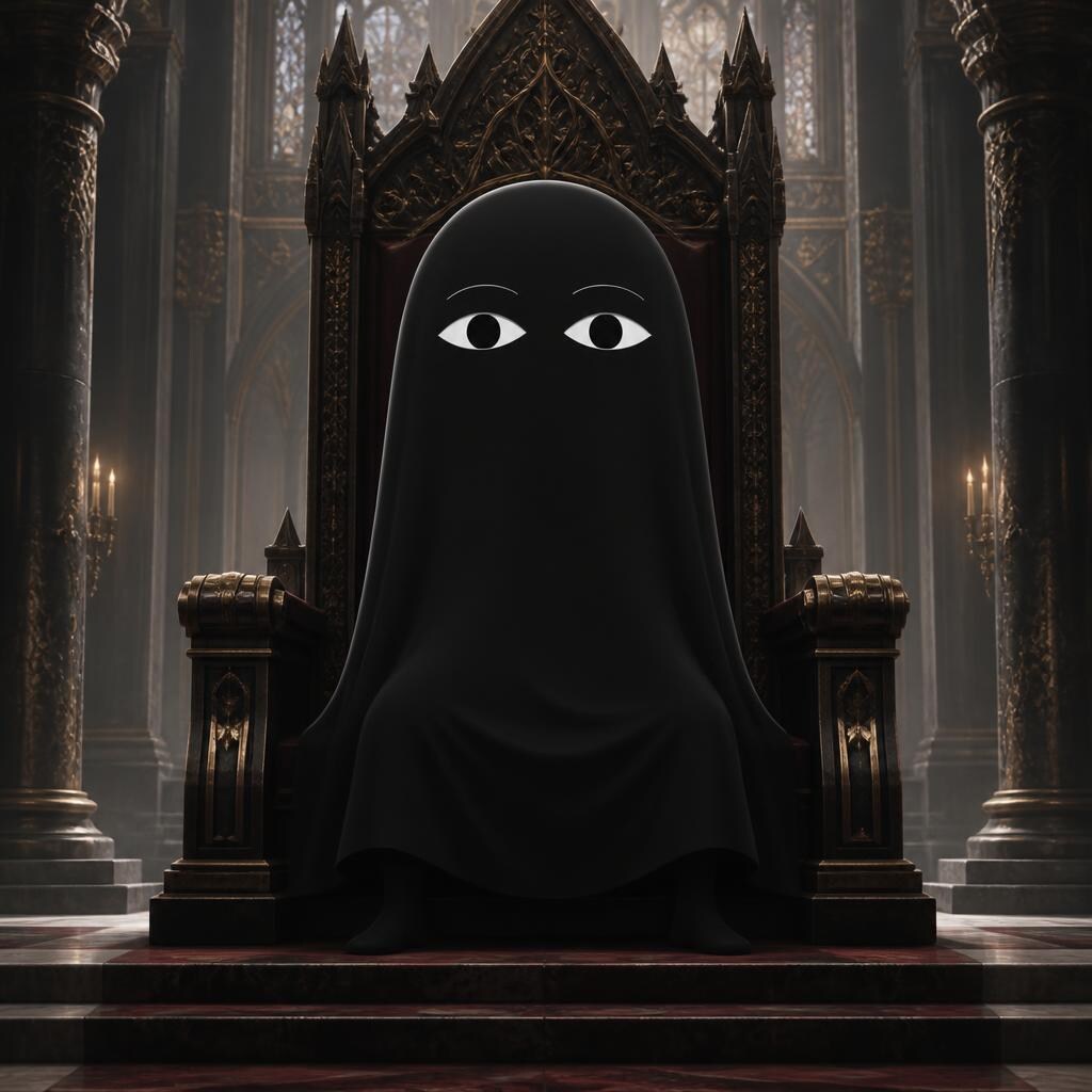 黒い幕メジェド様 | の人気AIイラスト・グラビア