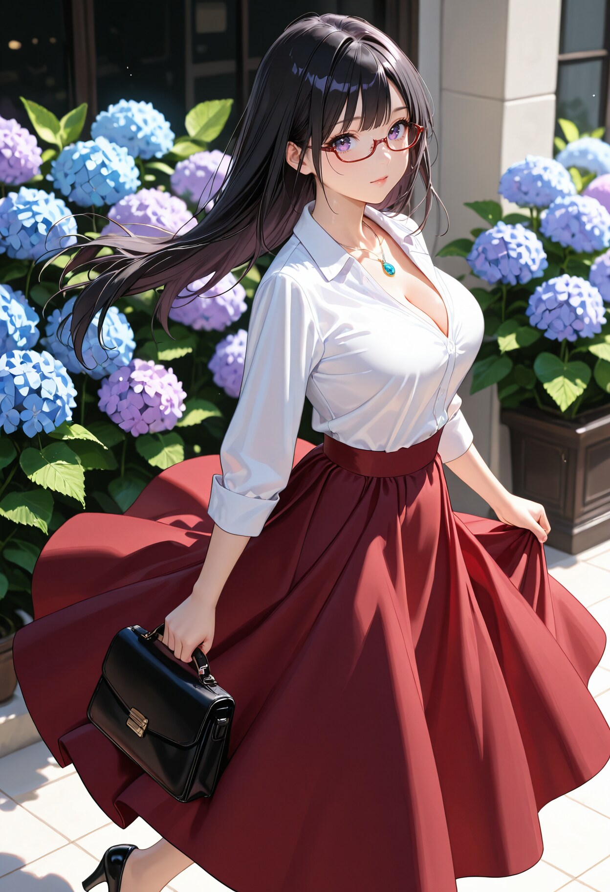 私服姿。