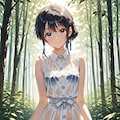 びしょ濡れ女の子① 2枚目
