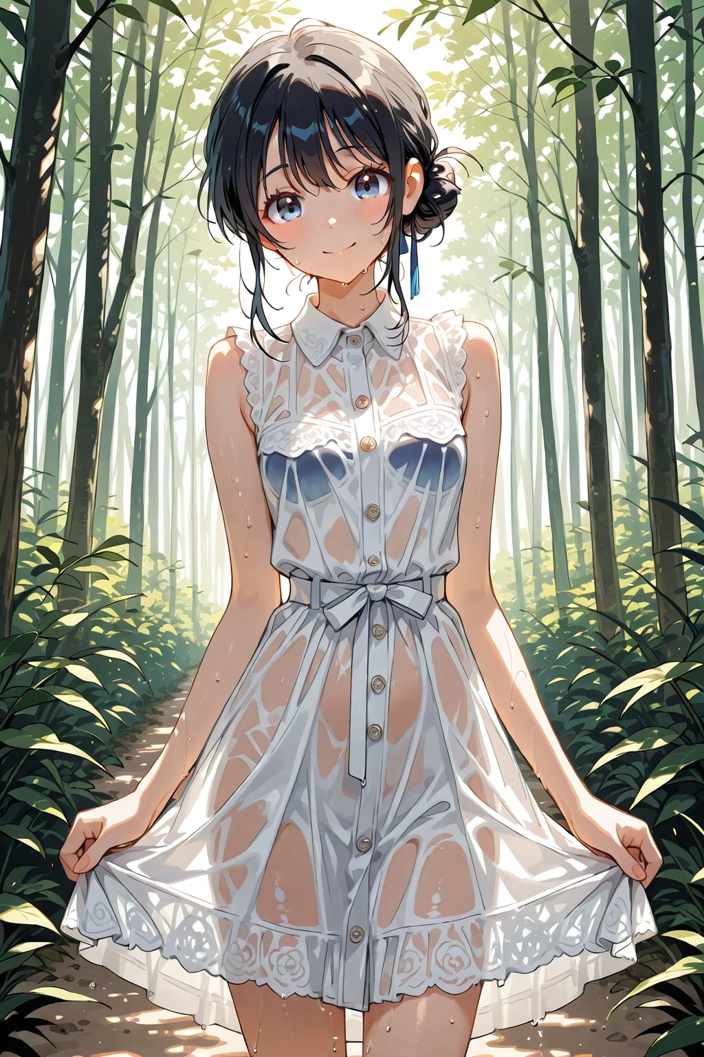 びしょ濡れ女の子①