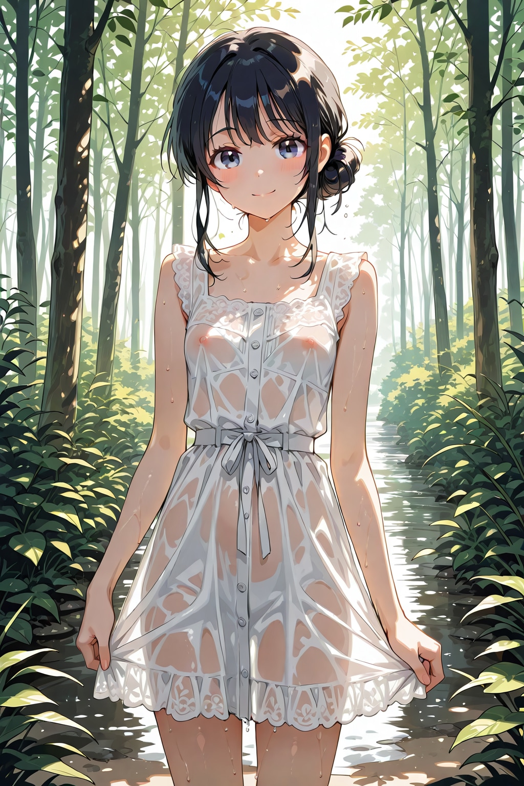 びしょ濡れ女の子①