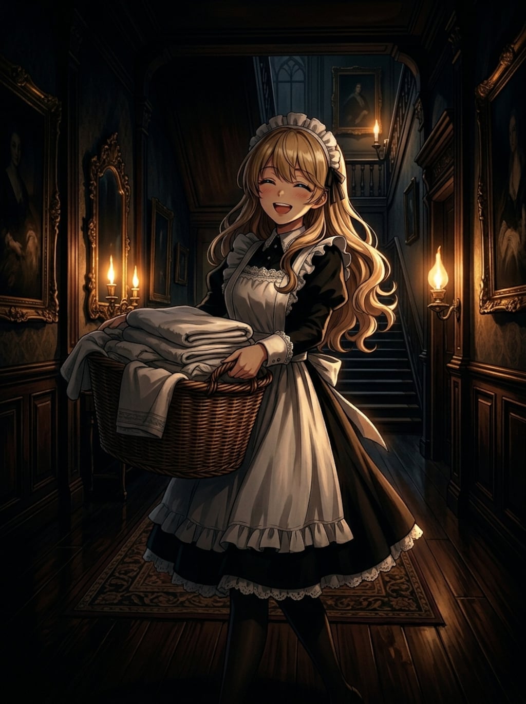 多分暗いお屋敷でお仕事中のメイドちちぷいちゃん