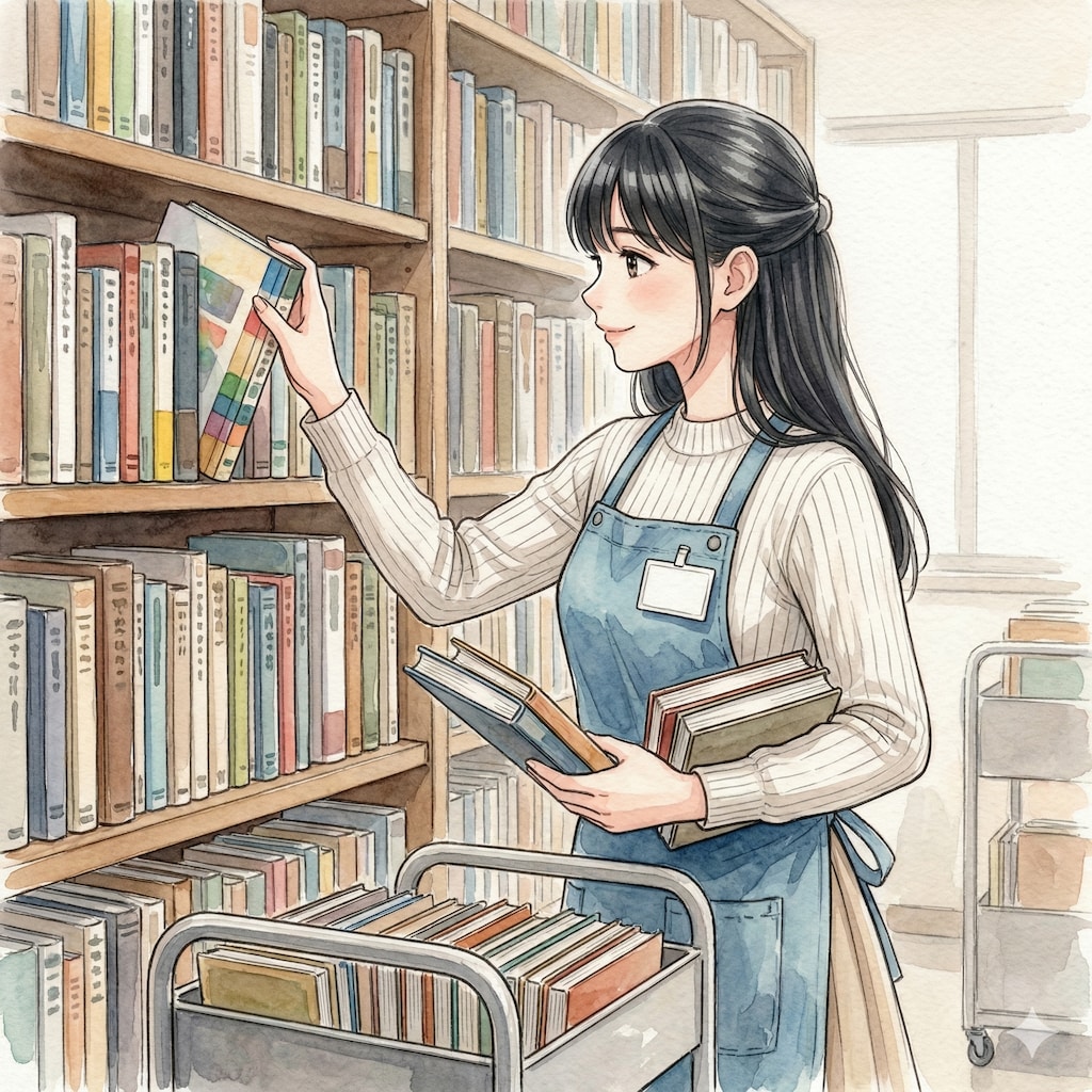 本屋の女性