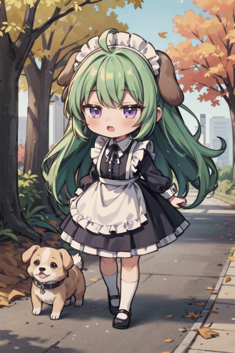 犬とメイド