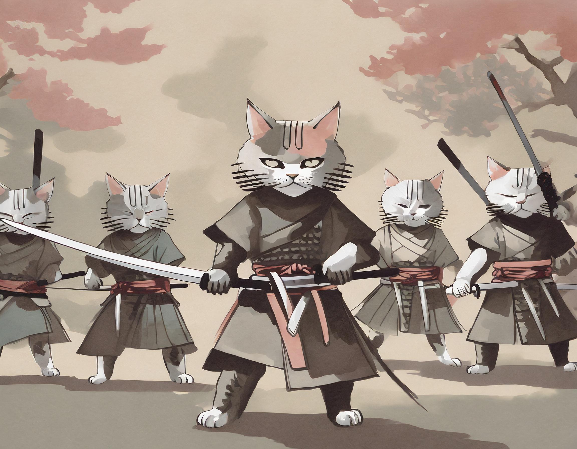 7匹のねこの侍