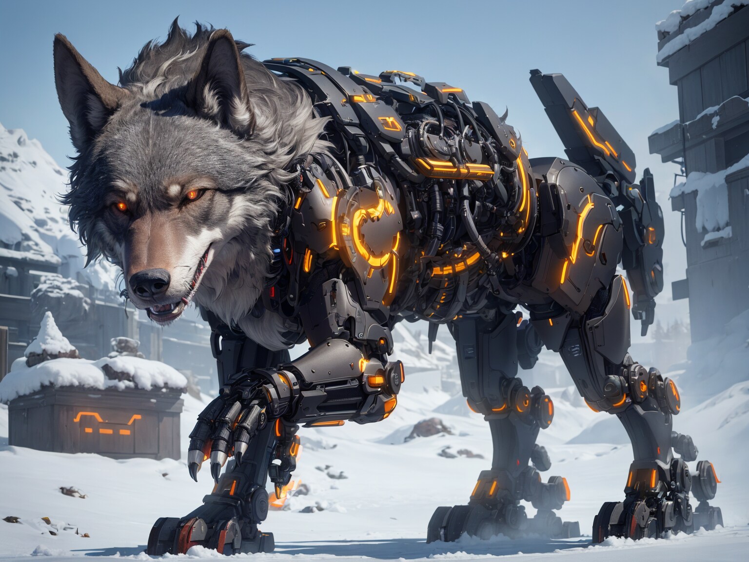機械仕掛けの狼 その① | の人気AIイラスト・グラビア