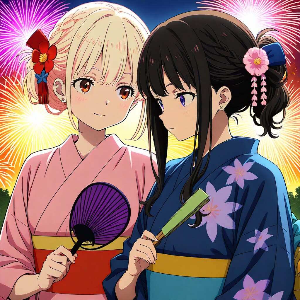 千束＆たきな | の人気AIイラスト・グラビア