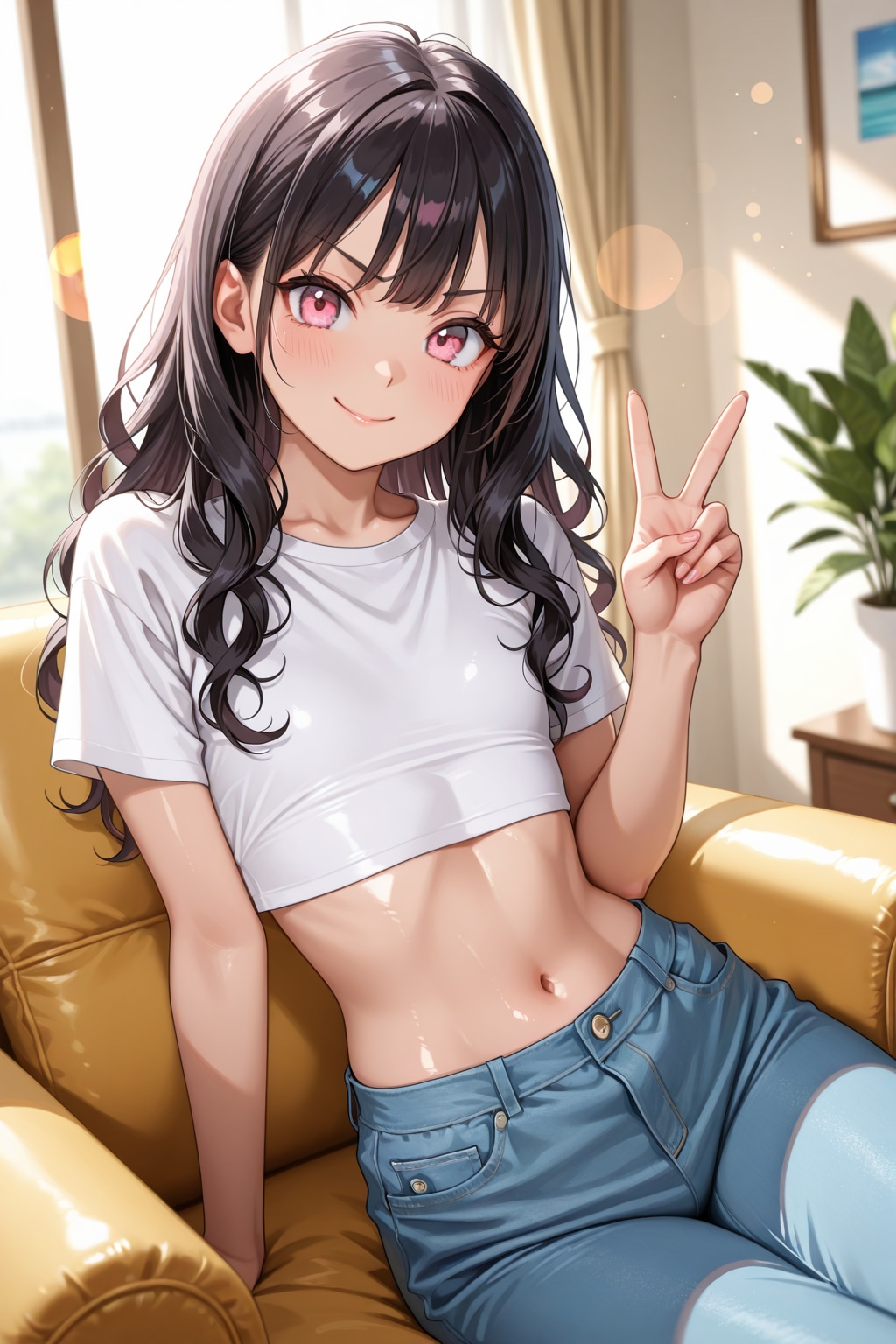 「ウェーブかけてみたの！」