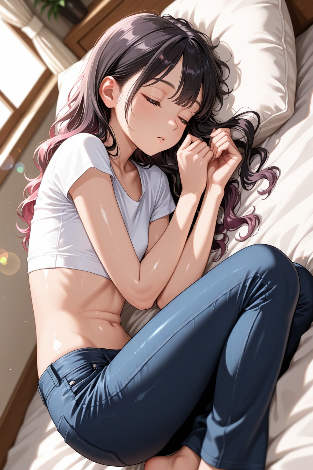 「ウェーブかけてみたの！」