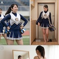 5コマ物語：チアガールの休息（Geminiの実力） 6枚目