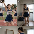 5コマ物語：チアガールの休息（Geminiの実力） 5枚目