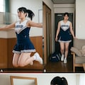 5コマ物語：チアガールの休息（Geminiの実力） 4枚目