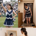 5コマ物語：チアガールの休息（Geminiの実力） 7枚目