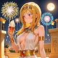 古代エジプト風衣装の莉緒(ちちぷい版) 3枚目