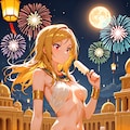 古代エジプト風衣装の莉緒(ちちぷい版) 4枚目
